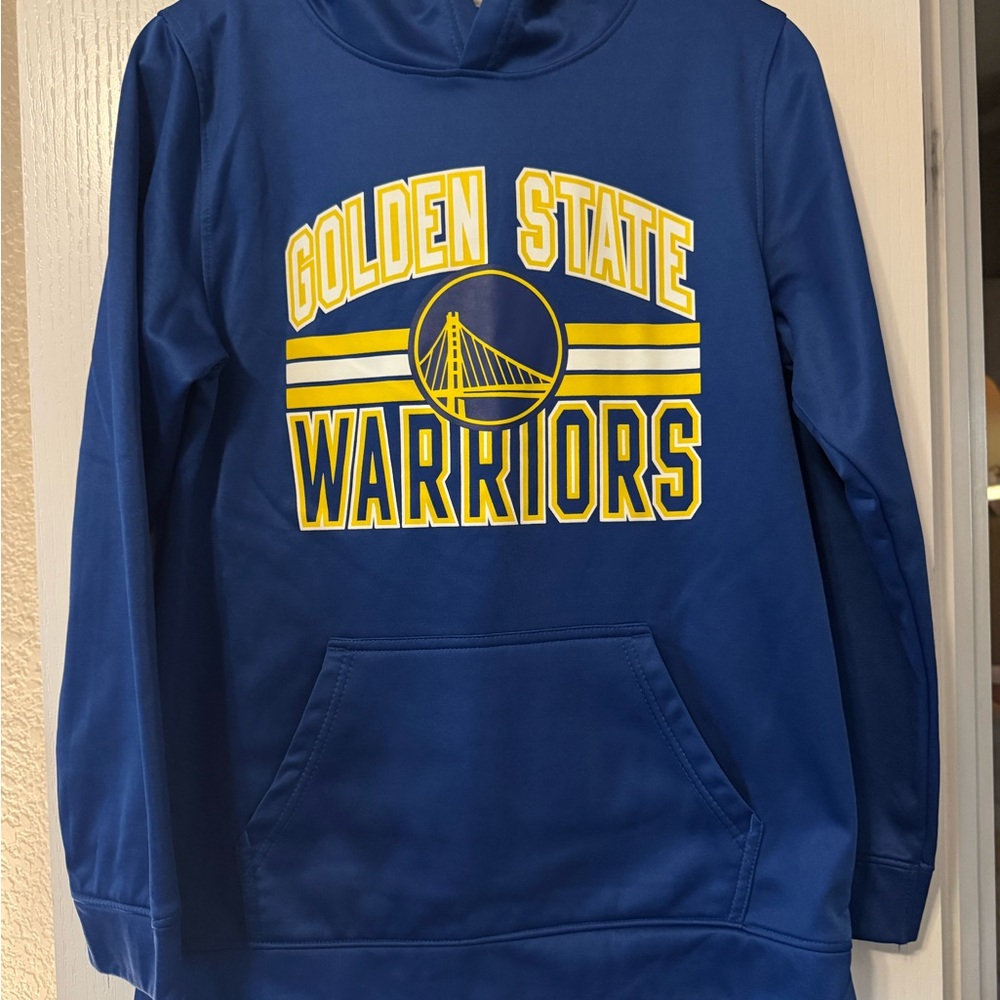 NBA Golden State Warriors Blue and Yellow Hoodie